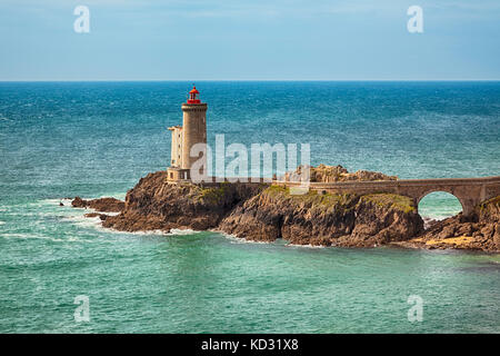 Phare du petit Minou, phare près de Plouzané Banque D'Images