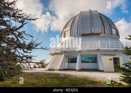 L'Observatoire astronomique du mont Mégantic, au Québec, au Canada. Banque D'Images