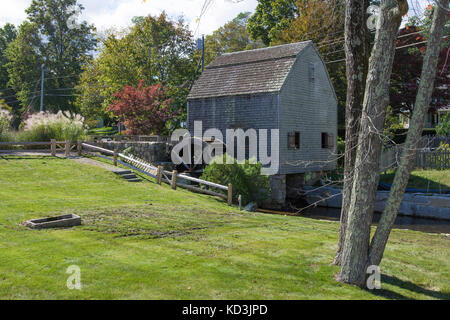 Le quartier historique de Dexter Grist mill dans sandwiich, Massachusetts (cape cod), USA Banque D'Images