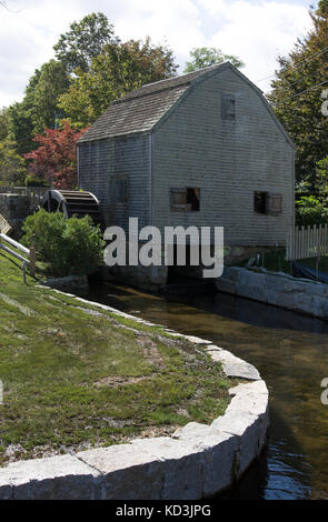 Le quartier historique de Dexter Grist mill, sandwich, Massachusetts cape cod (USA) Banque D'Images