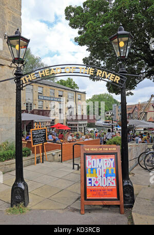 Entrée de la tête de la rivière public house, Oxford Banque D'Images