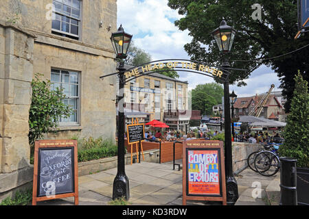 Entrée de la tête de la rivière public house, Oxford Banque D'Images