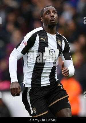 Jonathan forte du comté de Notts pendant le match à Meadow Lane, Nottingham. Banque D'Images