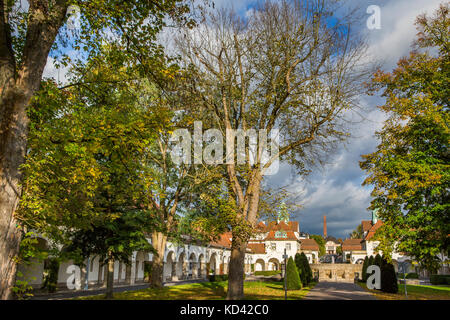 Sprudelhof Bad Nauheim, Allemagne. Le Sprudelhof est un ancien centre de santé de l'ère Art nouveau. Banque D'Images