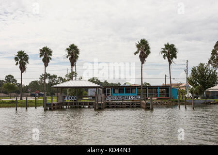 Buzzard Beach Bar & Grill Restaurant donnant sur l'océan, sur le lac Eustis, Florida USA Banque D'Images