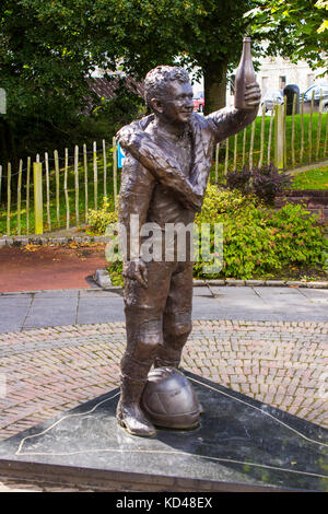 Le jardin commémoratif du jeune frère de Joey Dunlop, Robert Dunlop, à Ballymoney, County Antrim, en Irlande du Nord. Les deux ont été tués en course Banque D'Images