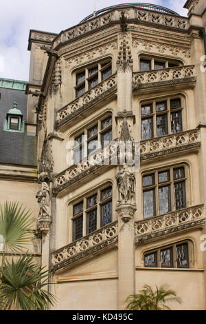 Biltmore Estate à Asheville, Caroline du Nord. Détail d'une tourelle extérieure. Banque D'Images