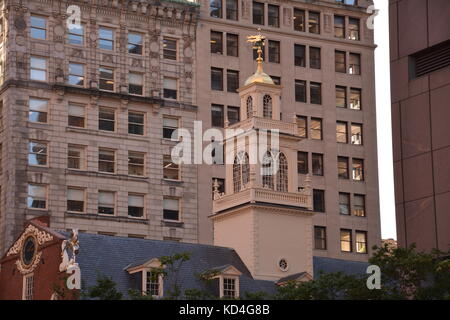 Le Old State House au centre-ville de Boston, Massachusetts, USA Banque D'Images