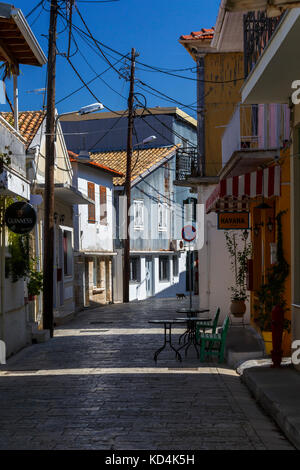 Architecture de la vieille ville de Lefkada en Grèce. Banque D'Images