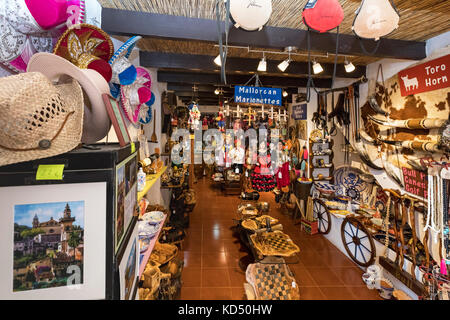 Boutique de souvenirs, village de Valldemossa, Majorque, Baléares, Espagne Banque D'Images