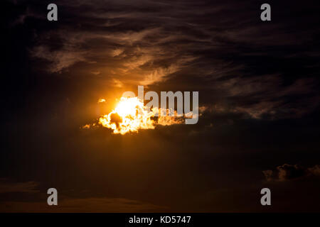 Soleil brille Banque D'Images