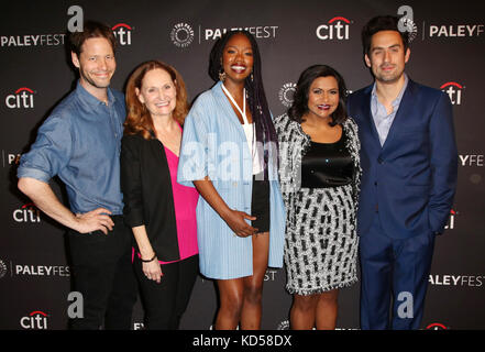 Des célébrités assistent aux arrivées du PaleyFest Fall 'The Mindy Project' au Paley Center for Media de Beverly Hills. Avec la participation des artistes : Ike Barinholtz, Beth Grant, Xosha Roquemore, Mindy Kaling, Ed Weeks où : Los Angeles, California, États-Unis quand : 08 sept. 2017 crédit : Brian to/WENN.com Banque D'Images