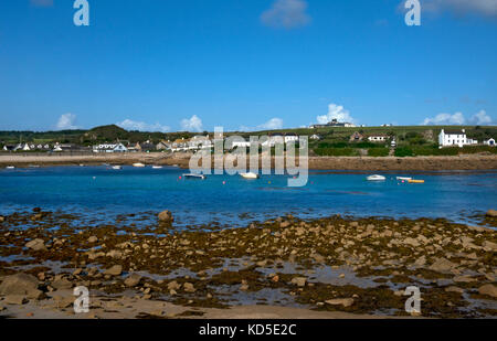 Vieille ville bay,ST.MARY'S, îles Scilly, Îles britanniques Banque D'Images
