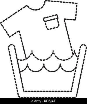 Savon de Blanchisserie Nettoyage de l'eau du bassin tshirt Illustration de Vecteur