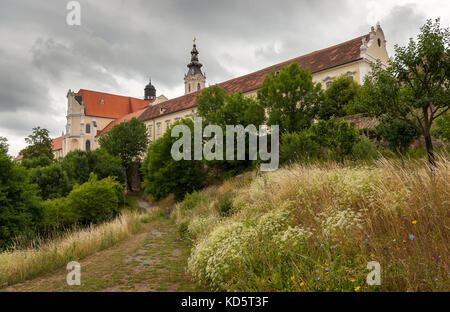 Panorama de Stift Altenburg vu de sous Banque D'Images