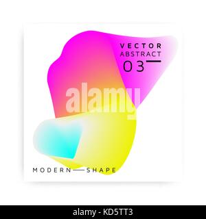 Abstract vector forme colorée moderne Illustration de Vecteur