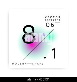 Abstract vector forme colorée moderne Illustration de Vecteur