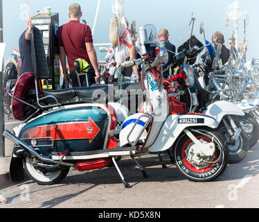 Jimmy Cooper's Scooter du Film Quadrophenia à Brighton Bank Holiday Août Rallye Mod Banque D'Images