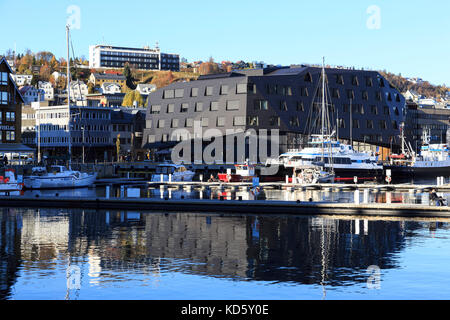 Automne 2017 , le centre-ville de Tromso, Norvège, Europe, Banque D'Images