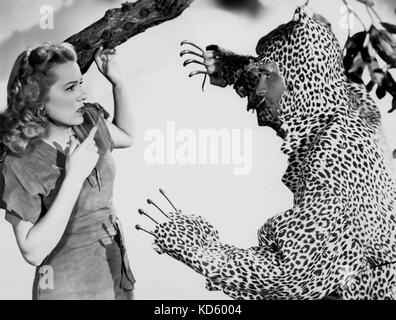 Tarzan ET LA LEOPARD 1946 sol Lesser Productions film avec Brenda Joyce Banque D'Images