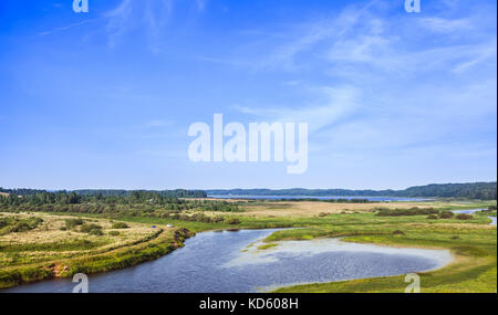 Paysage russe rural vide. sorot river dans la journée d'été Banque D'Images