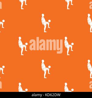 Joueur de football homme seamless pattern Illustration de Vecteur