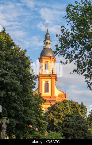 Paulinskirche St., église baroque de Saint Paulin, par Christian Kretschmar et Johann Balthasar Neumann, 1734-53, Trèves, Rhénanie-Palatinat, Allemagne Banque D'Images