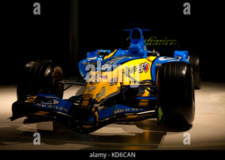 Renault R25 de F1 avec laquelle Fernando Alonso a été champion du monde pour la première fois en 2006. Banque D'Images