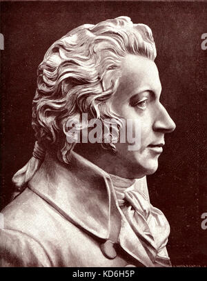 Wolfgang Amadeus Mozart. Compositeur autrichien, 1756-1791. Banque D'Images
