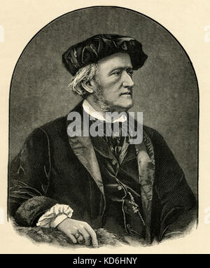 Richard Wagner, portrait. Compositeur et auteur, 1813-1883 Banque D'Images