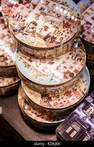 Lviv, UKRAINE, 07 mars 2017 : boîtes de chocolat Lviv Banque D'Images