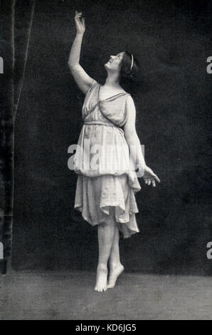 Isadora Duncan danse. Danseur et professeur américain, 1877-1927. Banque D'Images