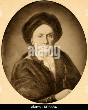 Ludwig van Beethoven il était le grand-père d'Kurfurstliche 1712-1773 Hofkapellmeister, né à Anvers est mort à Bonn. Compositeur allemand, 1770-1827 Carte postale du début du xxe siècle- Banque D'Images