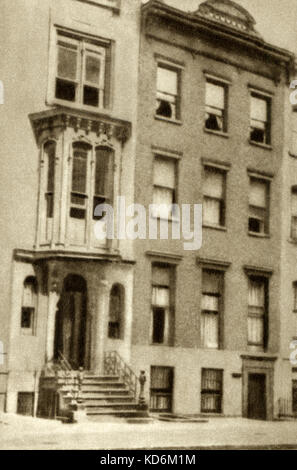 Antonin Dvorak a vécu à l'East 17th Street à New York City, USA en 1892. Compositeur tchèque, 8 septembre 1841- 1 er mai 1904. Banque D'Images