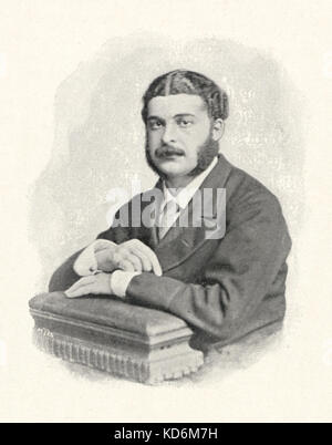 Arthur Sullivan, portrait. Compositeur Anglais 13 mai 1842 - 22 novembre 1900. Banque D'Images