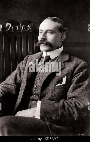 Portrait d'Edward Elgar. Close up de tête. Compositeur français (1857-1934). Carte postale Banque D'Images