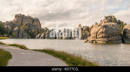 Sylvan Lake dans le Dakota du Sud. Banque D'Images