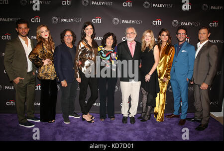 Des célébrités assistent au PaleyFest Fall 'Dynasty' Arrivals au Paley Center for Media de Beverly Hills. Avec la participation des artistes : Rafael de la Fuente, Elizabeth Gillies, Brad Silberling, Sallie Patrick, Esther Shapiro, Richard Shapiro, Nathalie Kelley, Stephanie Savage, Josh Schwartz, Grant Show where : Los Angeles, California, United States When : 10 Sep 2017 Credit : Brian to/WENN.com Banque D'Images