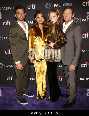 Des célébrités assistent au PaleyFest Fall 'Dynasty' Arrivals au Paley Center for Media de Beverly Hills. Avec la participation des artistes : Rafael de la Fuente, Nathalie Kelley, Elizabeth Gillies, Grant Afficher où : Los Angeles, Californie, États-Unis quand : 10 sept. 2017 crédit : Brian to/WENN.com Banque D'Images