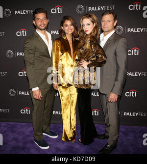 Des célébrités assistent au PaleyFest Fall 'Dynasty' Arrivals au Paley Center for Media de Beverly Hills. Avec la participation des artistes : Rafael de la Fuente, Nathalie Kelley, Elizabeth Gillies, Grant Afficher où : Los Angeles, Californie, États-Unis quand : 10 sept. 2017 crédit : Brian to/WENN.com Banque D'Images