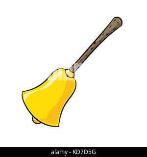 Dessin à la main d'un clocher isolé sur fond blanc- vector illustration Illustration de Vecteur