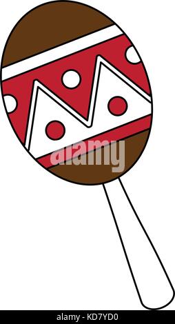 Instrument à percussion maracas Illustration de Vecteur