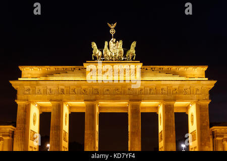 La porte de Brandebourg à Berlin, Allemagne Banque D'Images