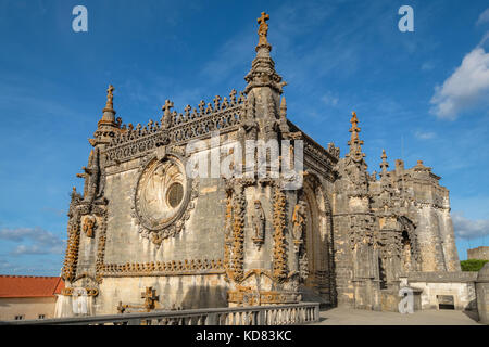 Chapter house et église principale dans le couvent du Christ (Convento de Cristo). Tomar, Portugal, Portugal Banque D'Images