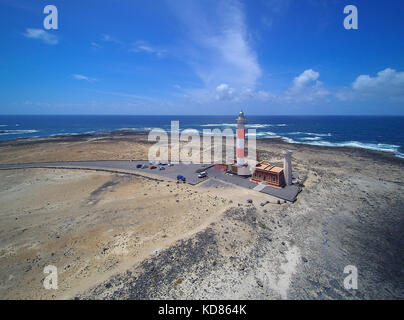 Toston Leuchtturm,Fuerteventura,Canaries, Espagne Banque D'Images