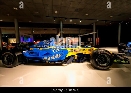 Renault R25 de F1 avec laquelle Fernando Alonso a été champion du monde pour la première fois en 2005. Photographie prise en octobre 2017 au Fernando Alonso Banque D'Images