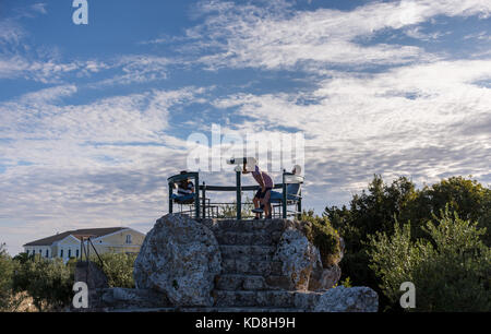Regarder les gens de Vantage point durant la période des fêtes. Banque D'Images