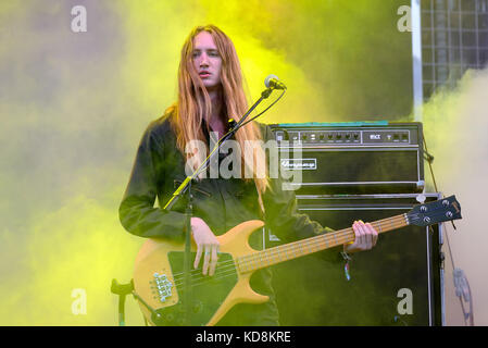 Barcelone - 2 juin : les bourguignons (band) produisent en concert au Primavera Sound Festival 2017 le 2 juin 2017 à Barcelone, Espagne. Banque D'Images