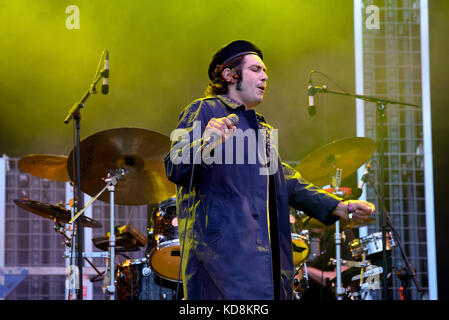 Barcelone - 2 juin : les bourguignons (band) produisent en concert au Primavera Sound Festival 2017 le 2 juin 2017 à Barcelone, Espagne. Banque D'Images