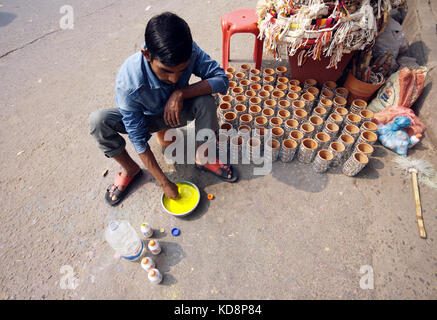 La diversité de la vie de la ville de Dhaka sur la Saint-Valentin 2015 Banque D'Images